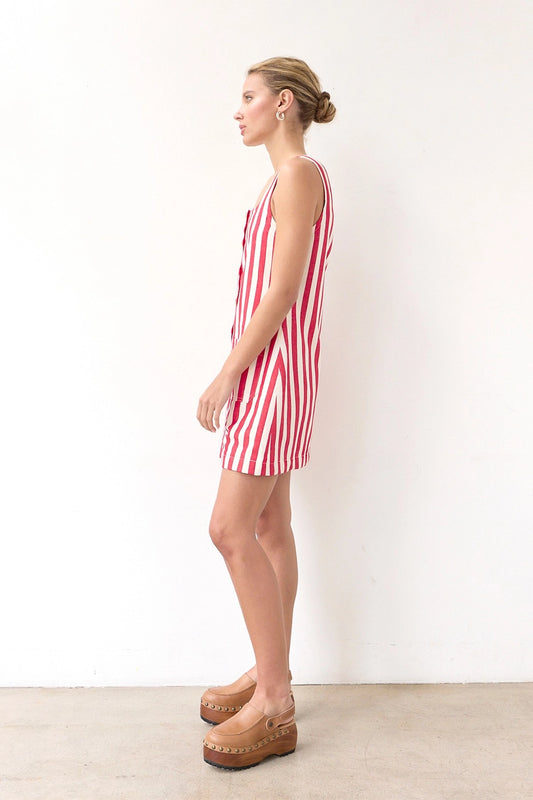 Red Stripe Mini Dress