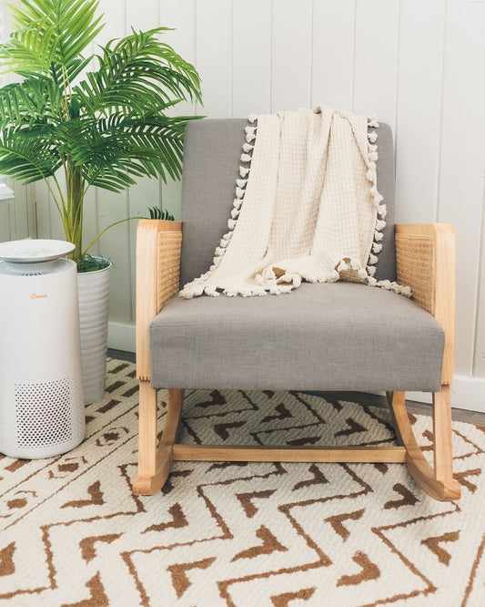 Crane Baby Birch Waffle Knit Blanket