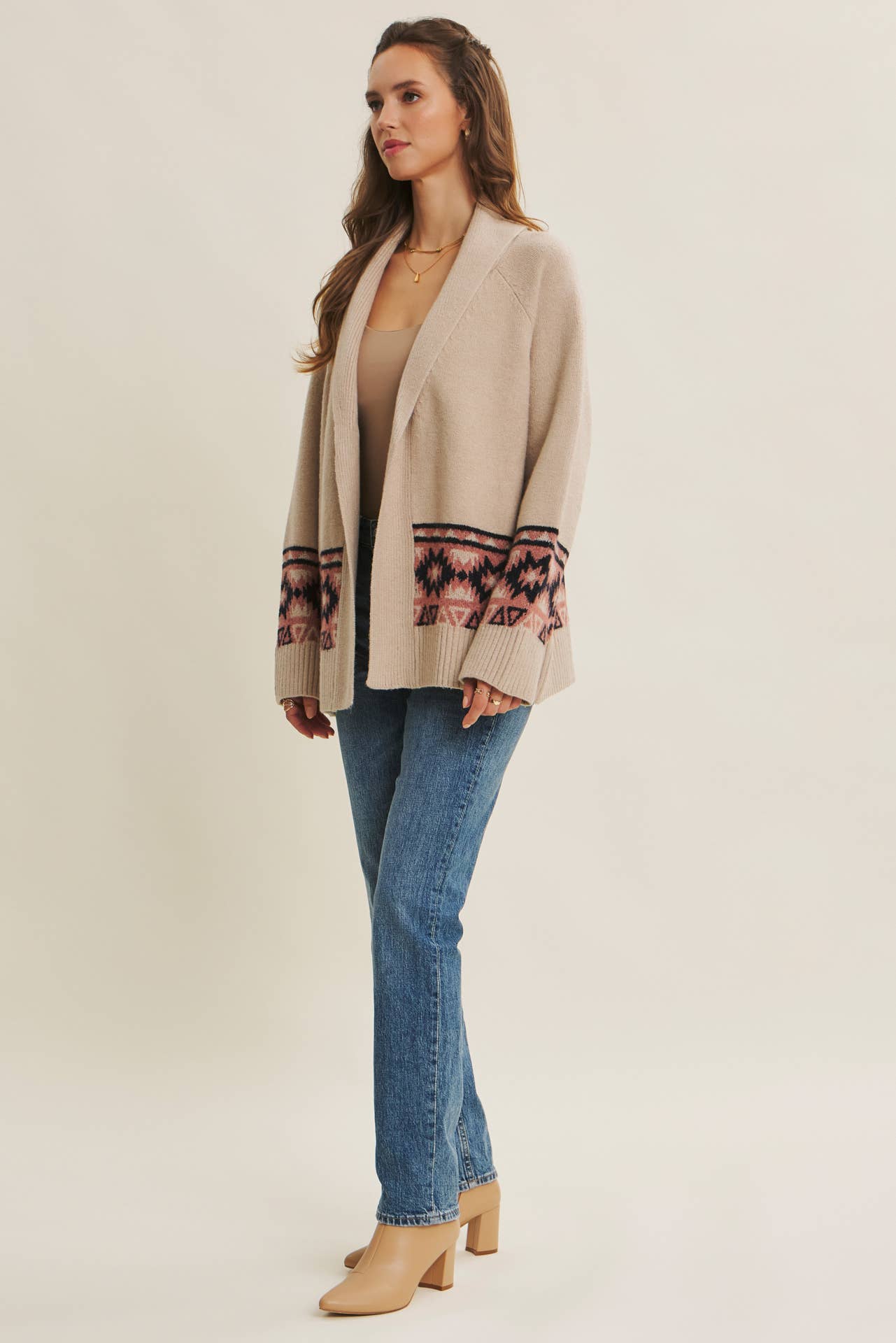 Western-Inspired Aztec Cardigan