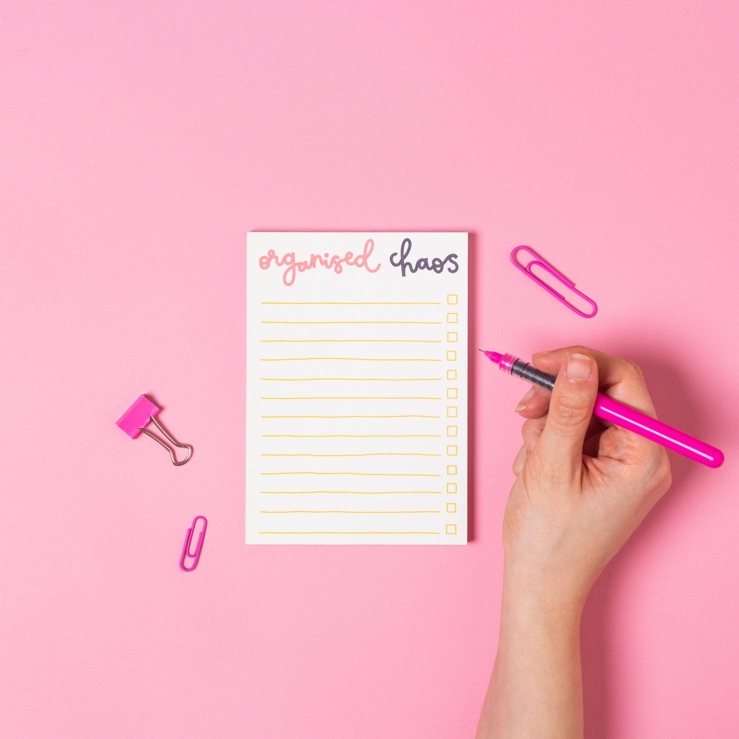 "Organized Chaos" Notepad