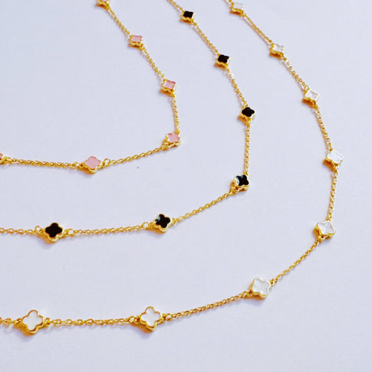 Petite Clover Charm Necklace