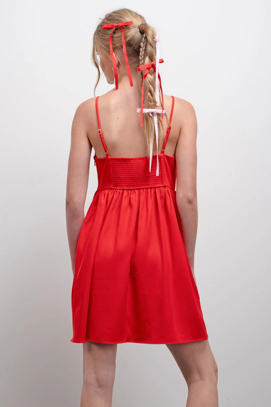 Double Bow Mini Dress