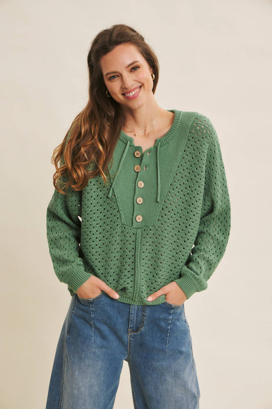 Textured Dolman Sweater