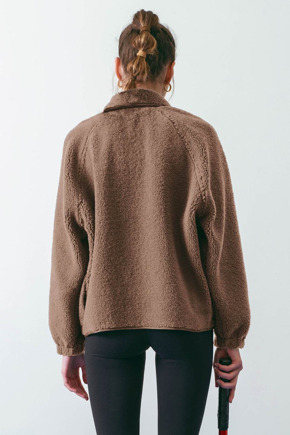 Button Fleece Jacket - Mocha