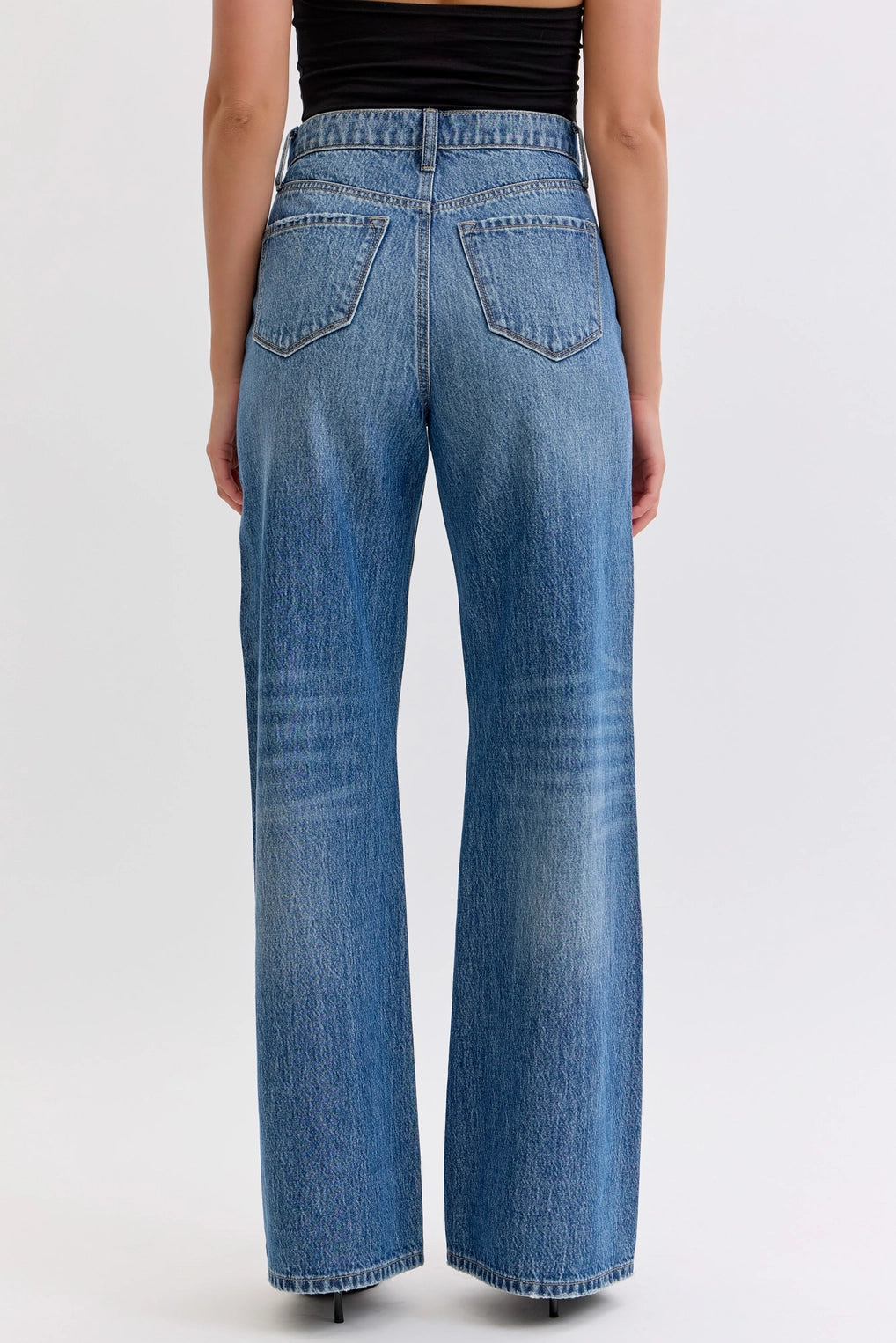 High Rise Wide Leg Denim