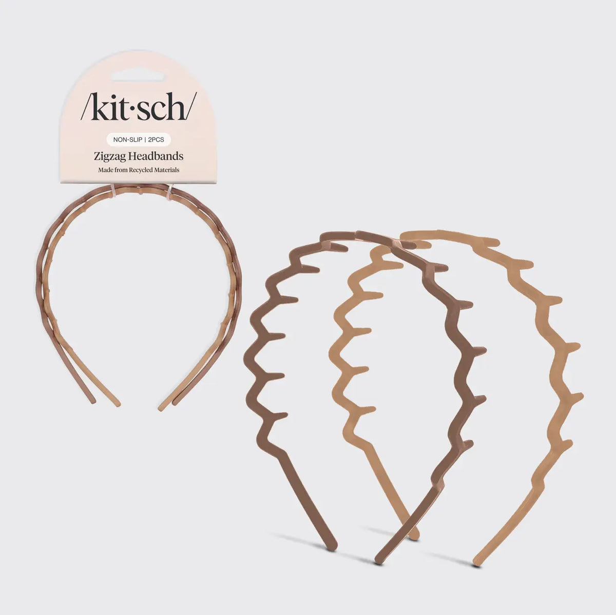 Neutral Zigzag Headbands
