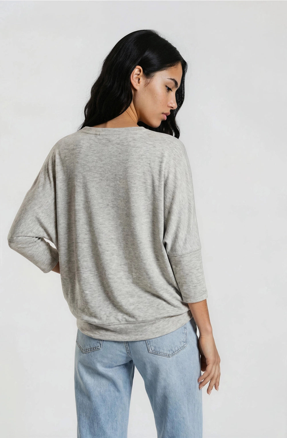 Oversized Side Slit Dolman Top