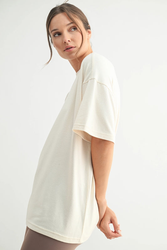Brushed Oversized Boyfriend Tee