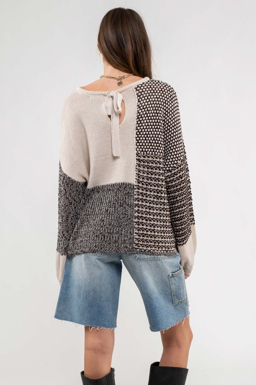 Colorblock Knit Sweater