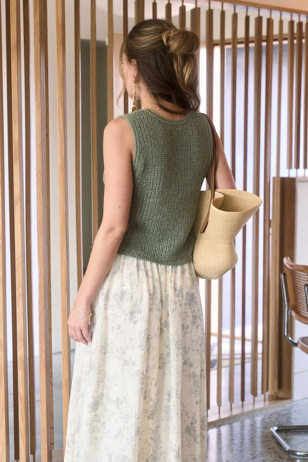 Olive Knit Vest