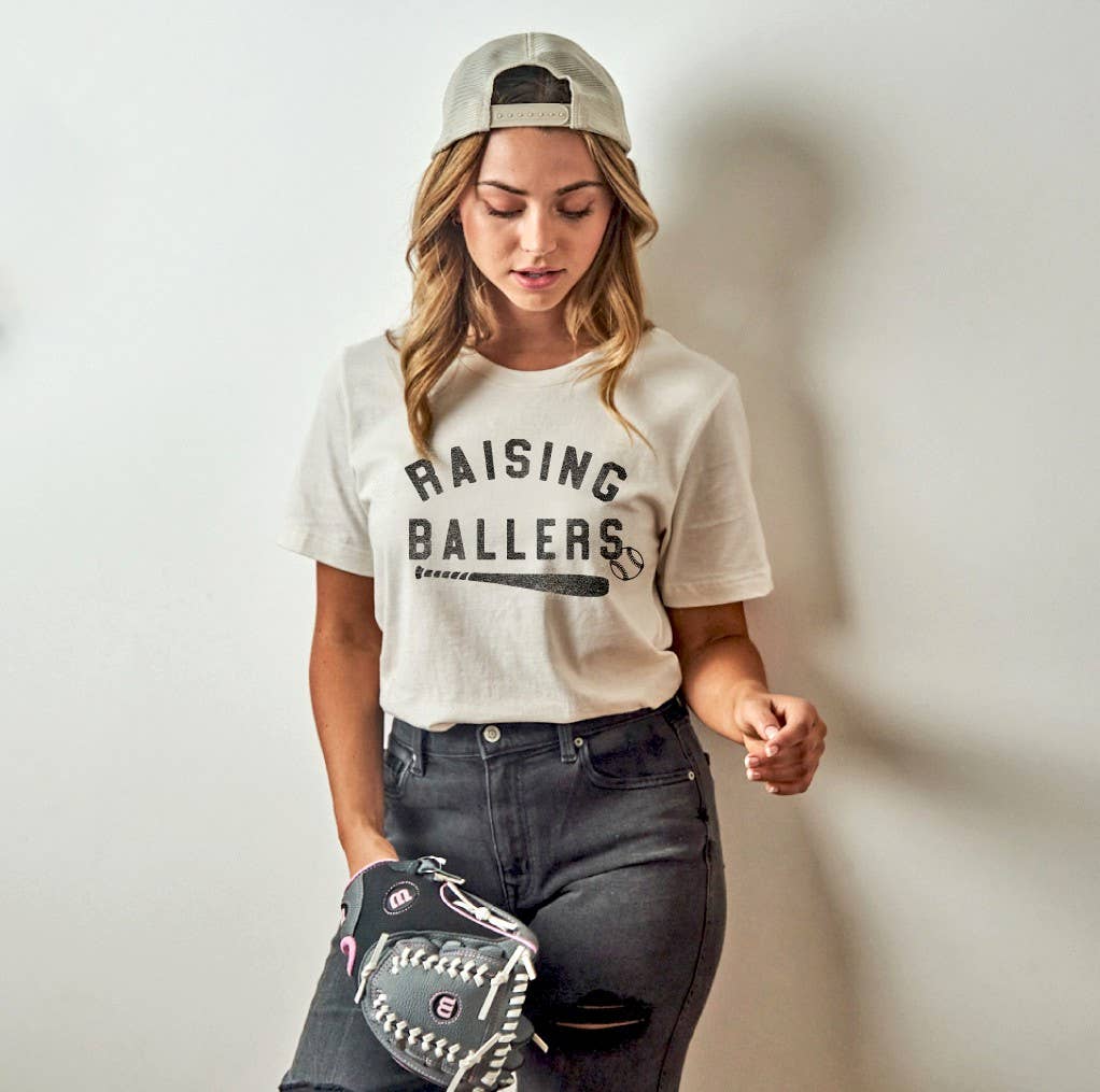 Raising Ballers Graphic Tee - Vintage White