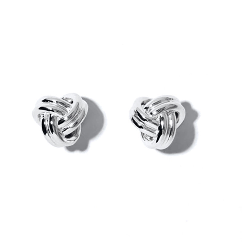 Silver Knot Earrings