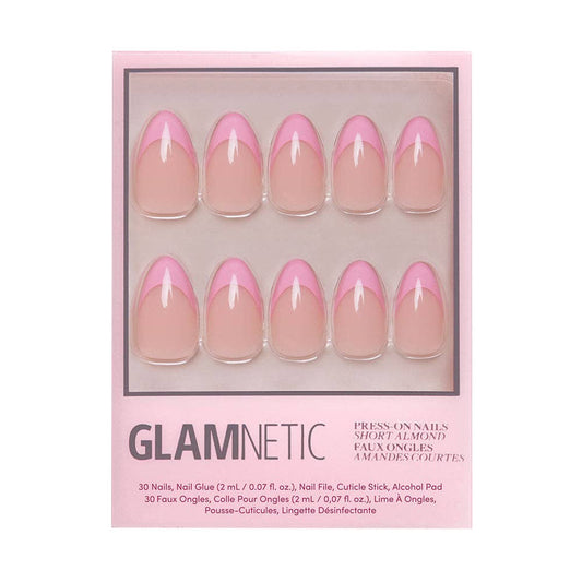 Pink Macaron Press-On Nails | Pink French Tip