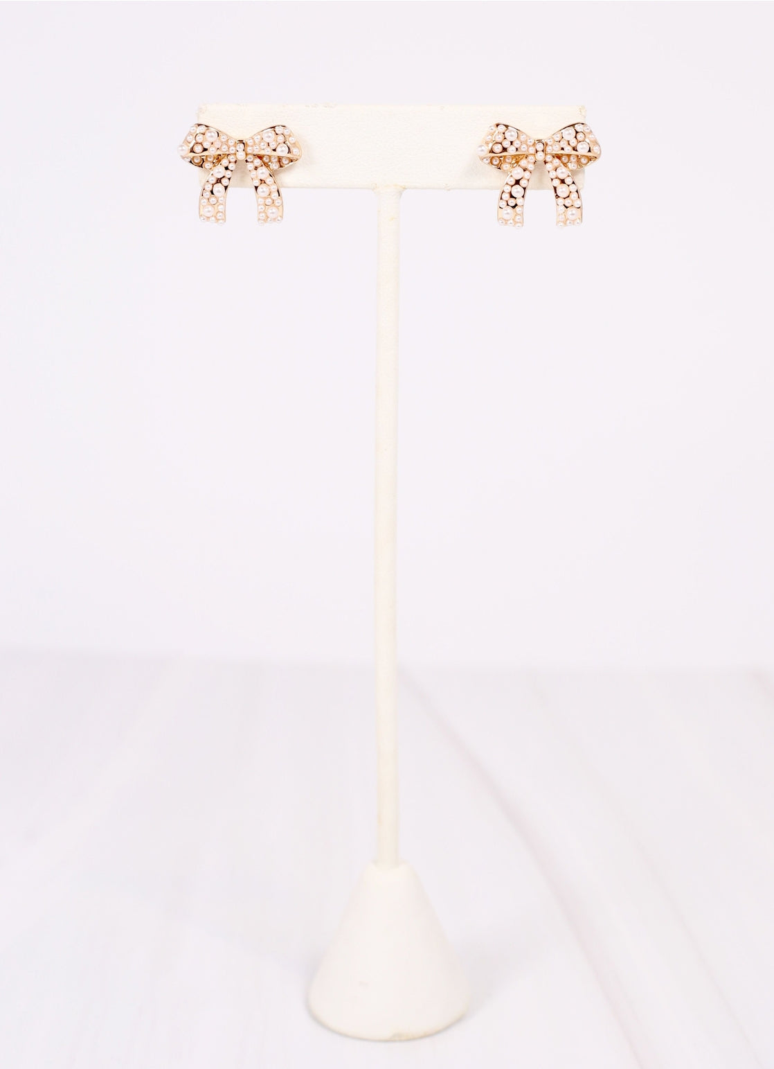 Paige Pearl Bow Earrings