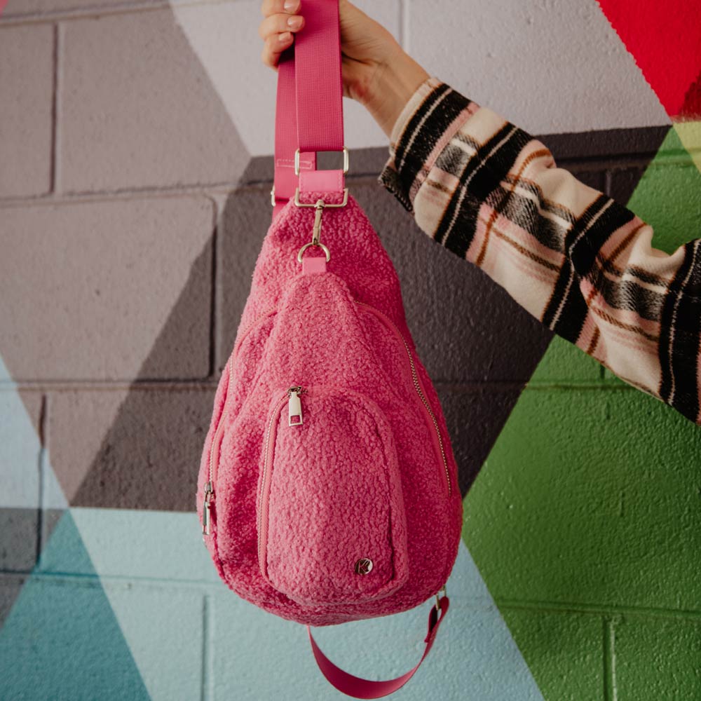 Sherpa Sling Bag - Pink