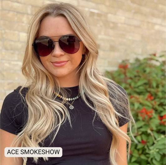 Ace I Unisex Aviator Sunglasses I Jet Black