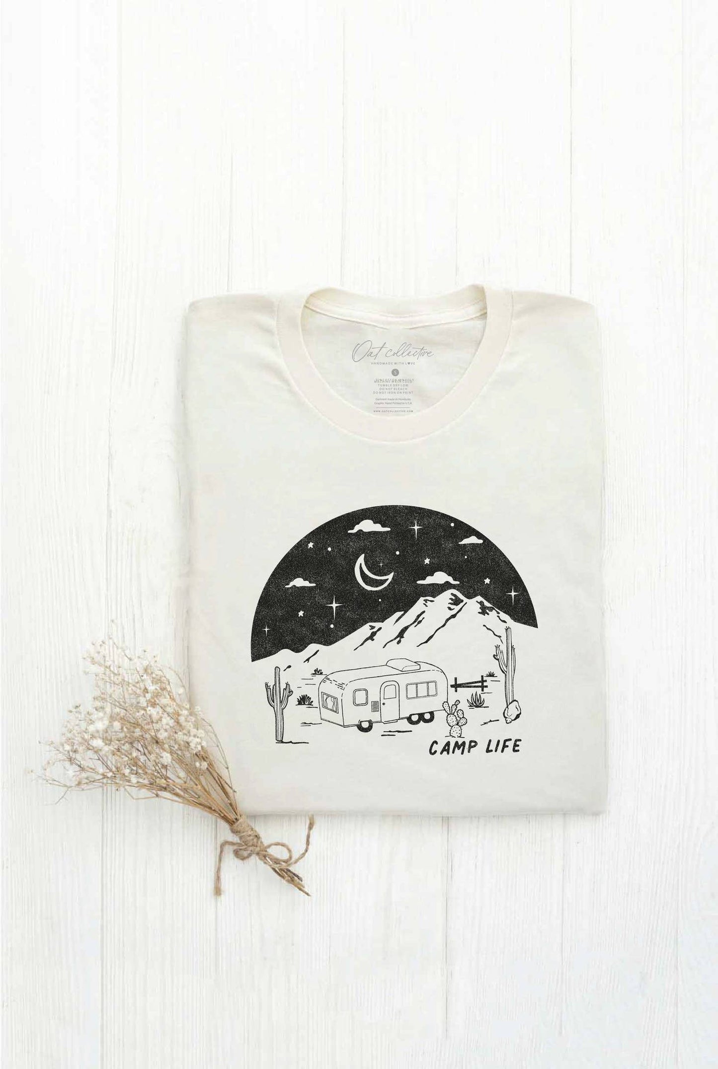 Camp Life Graphic Tee - Vintage White