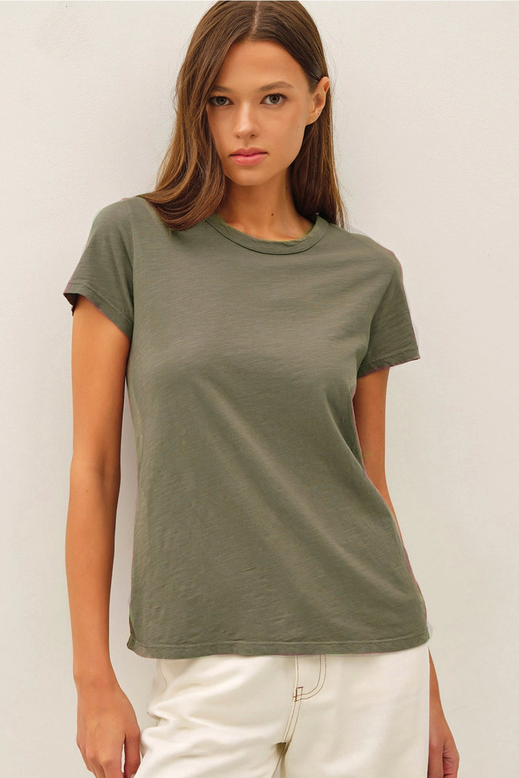 Everyday Cotton Slub Tee I Fern