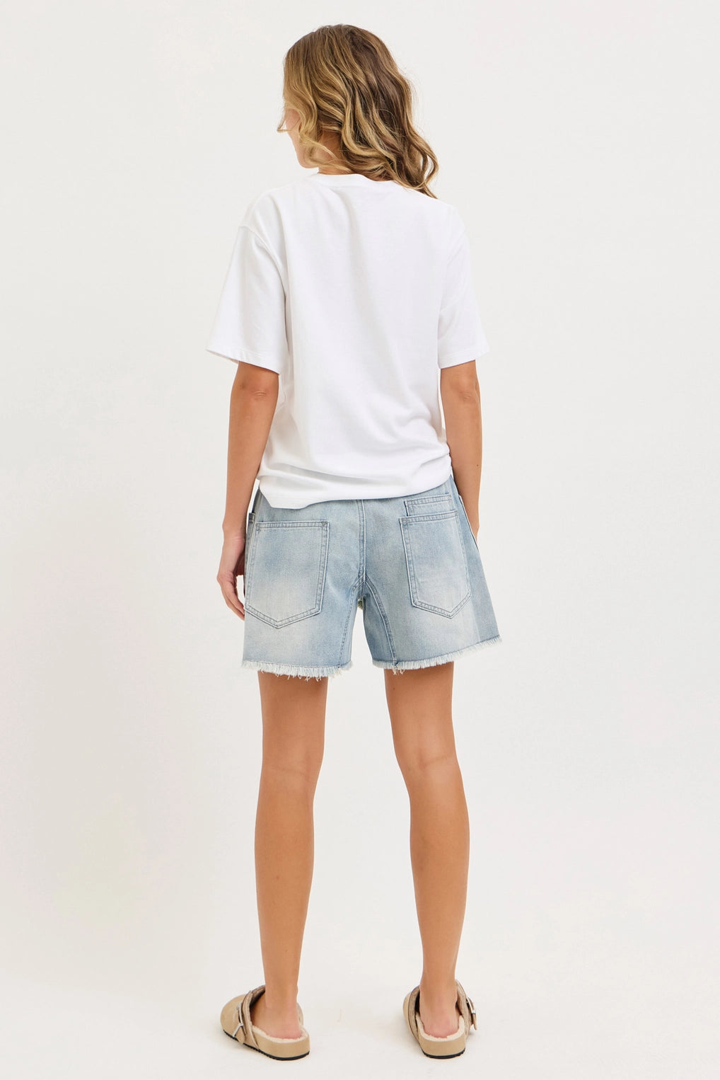 Barrel Jean Shorts