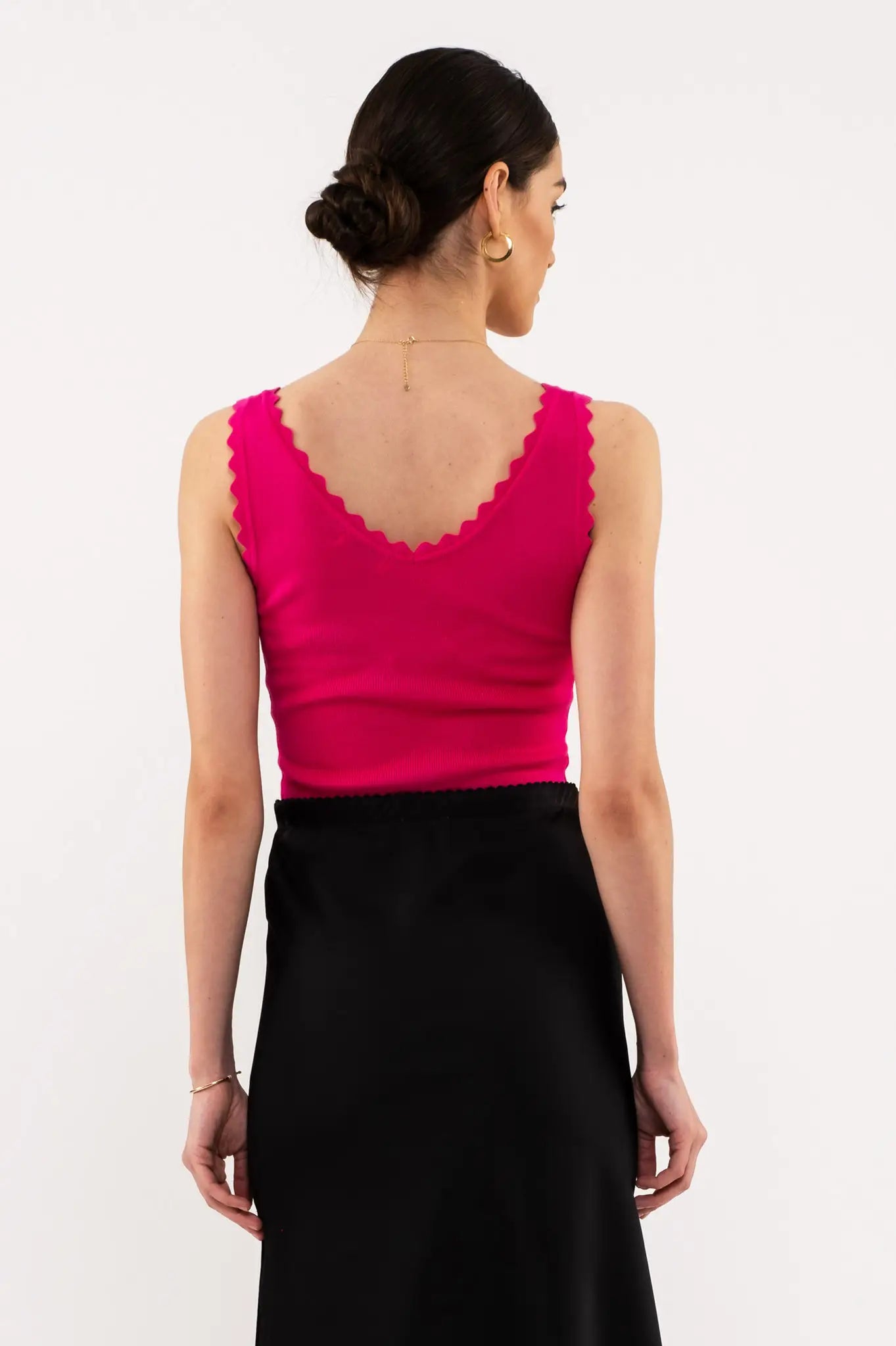 Fuchsia Ruffled Tank