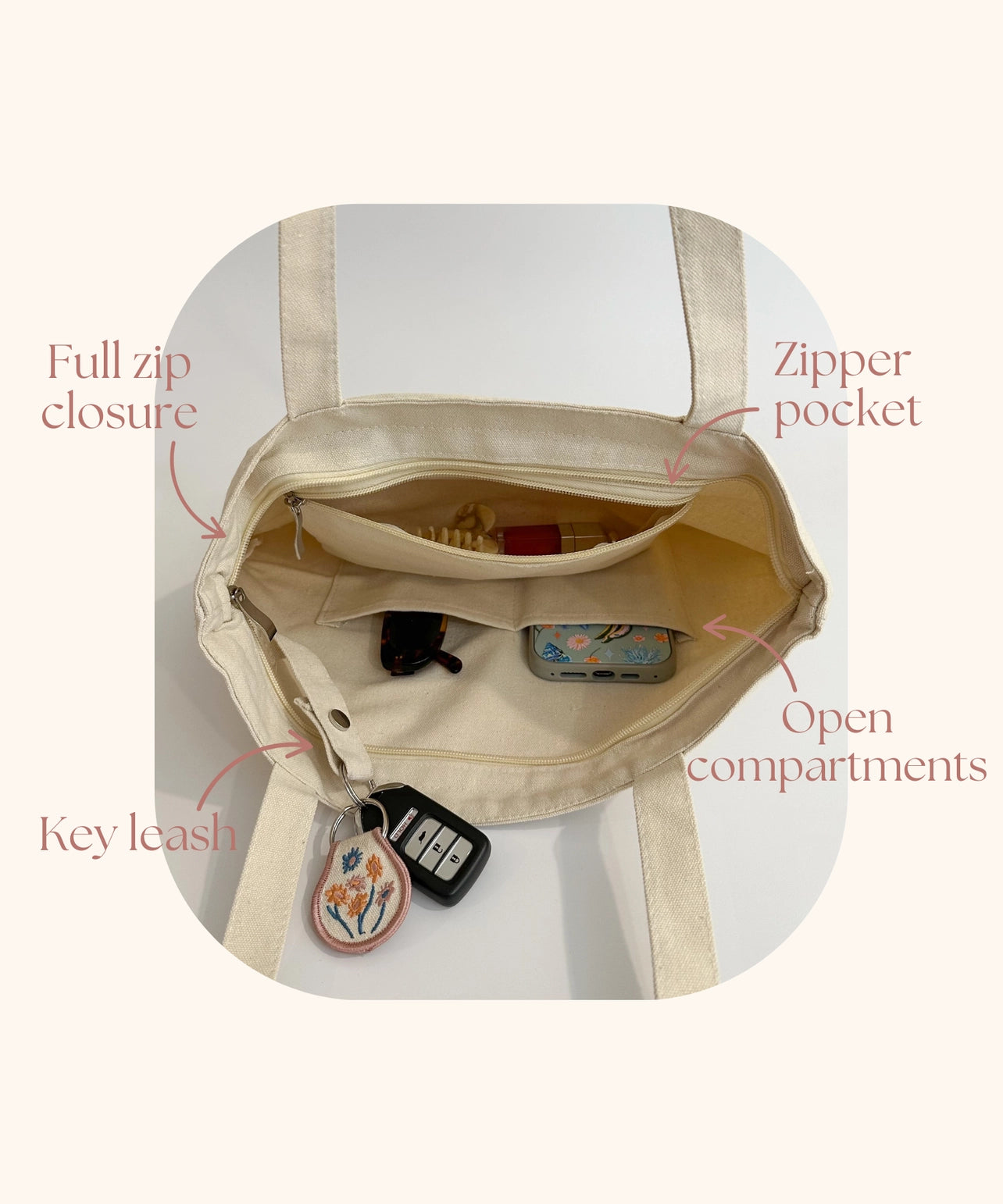 Sage Gingham Tote Bag