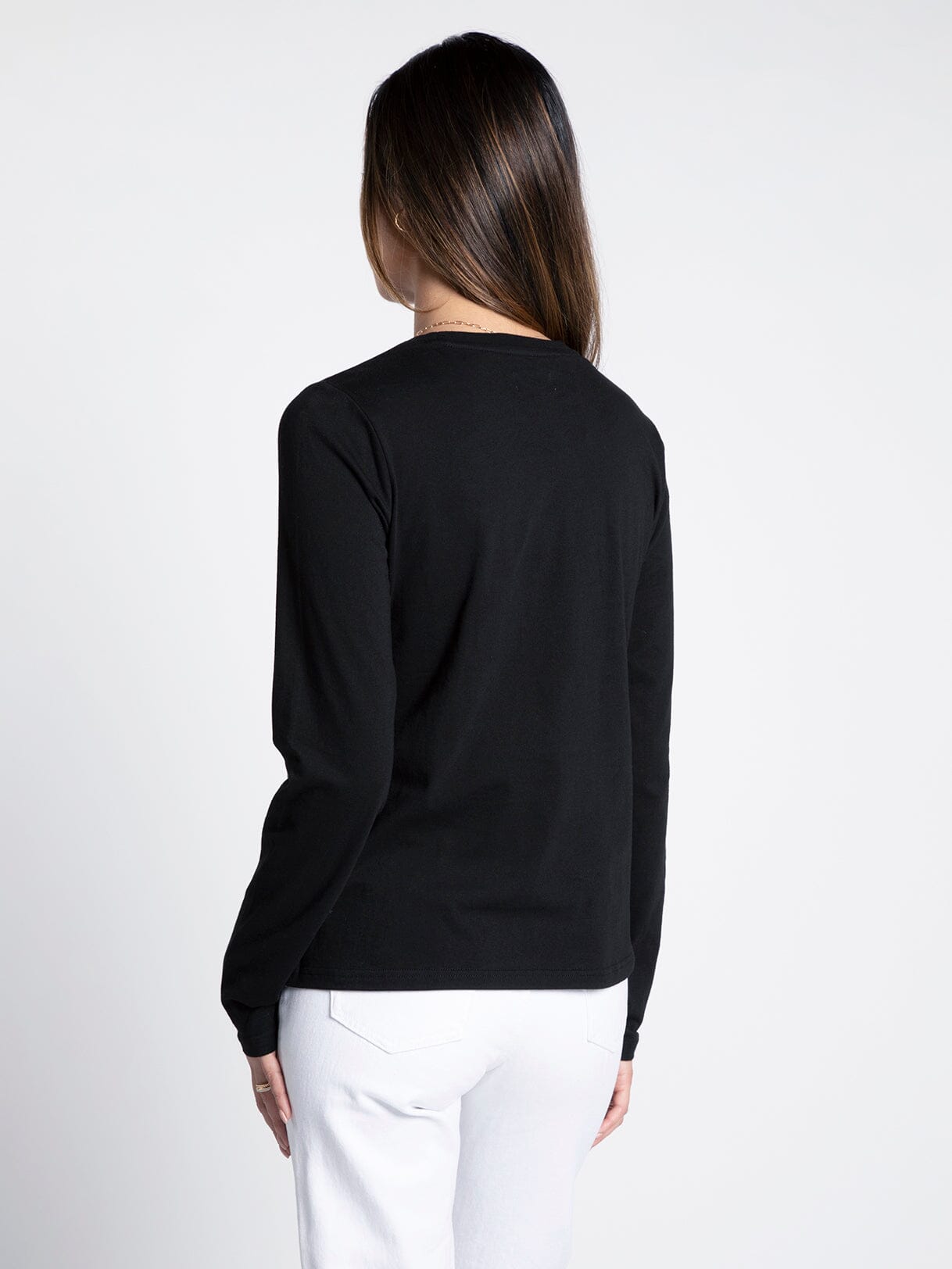 Long Sleeve Basic Tee - Black