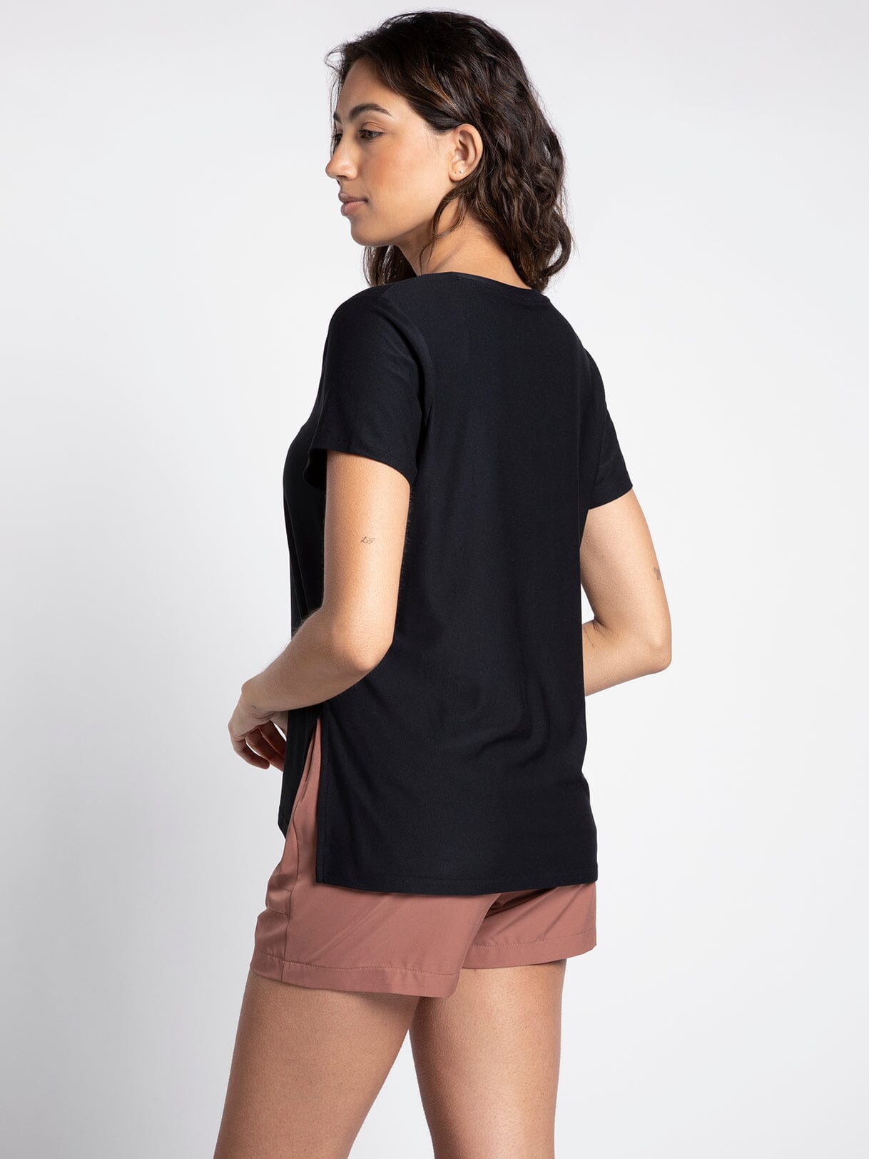 Short Sleeve Basic Tee - Black