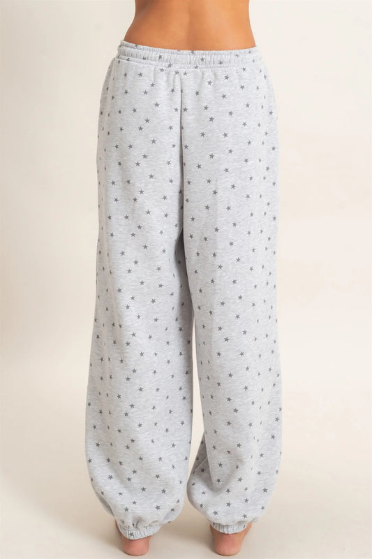 Star Print Joggers