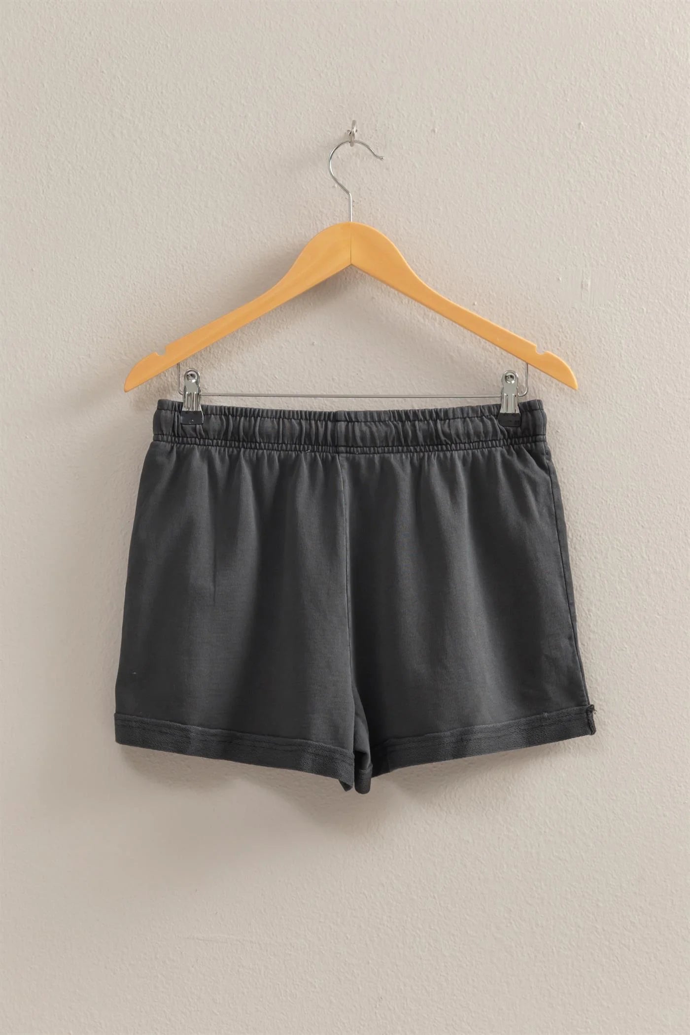 High Waisted Washed Shorts