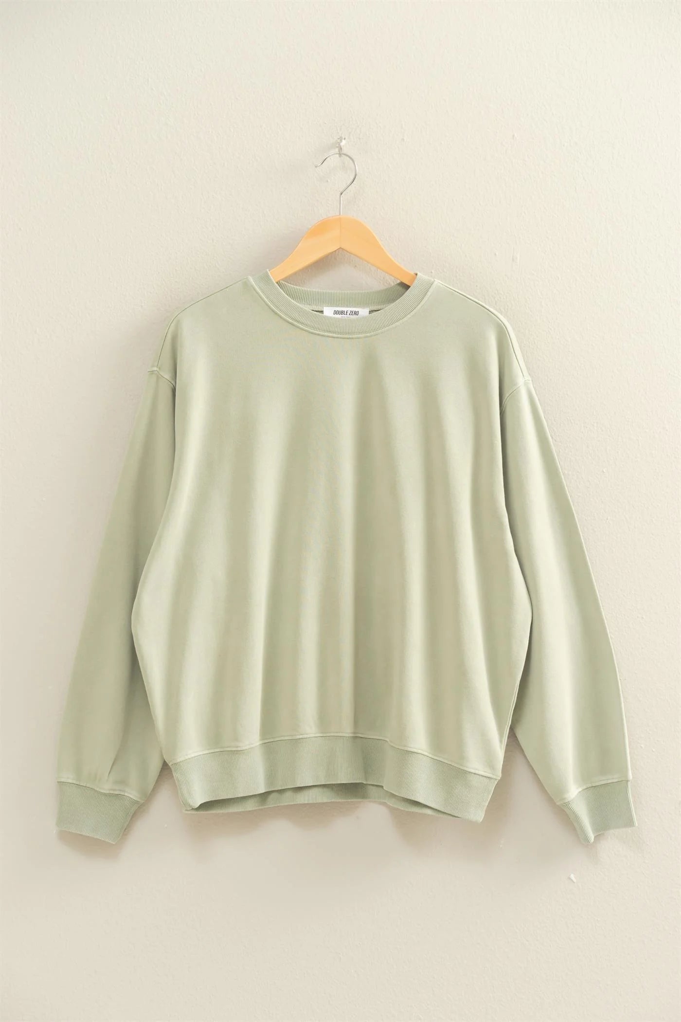 Sage Mineral Washed Crew