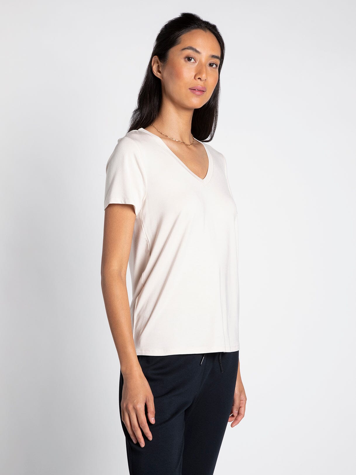Short Sleeve Basic Tee - Dove