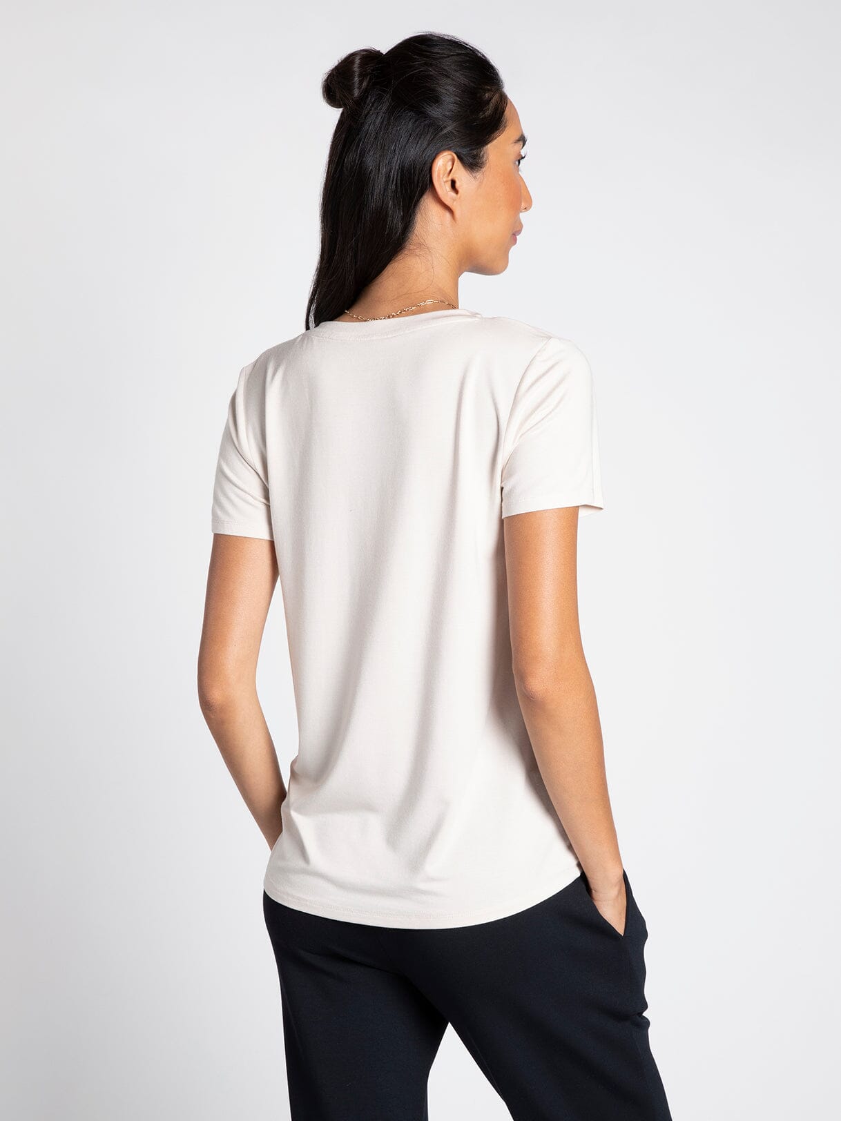 Short Sleeve Basic Tee - Dove
