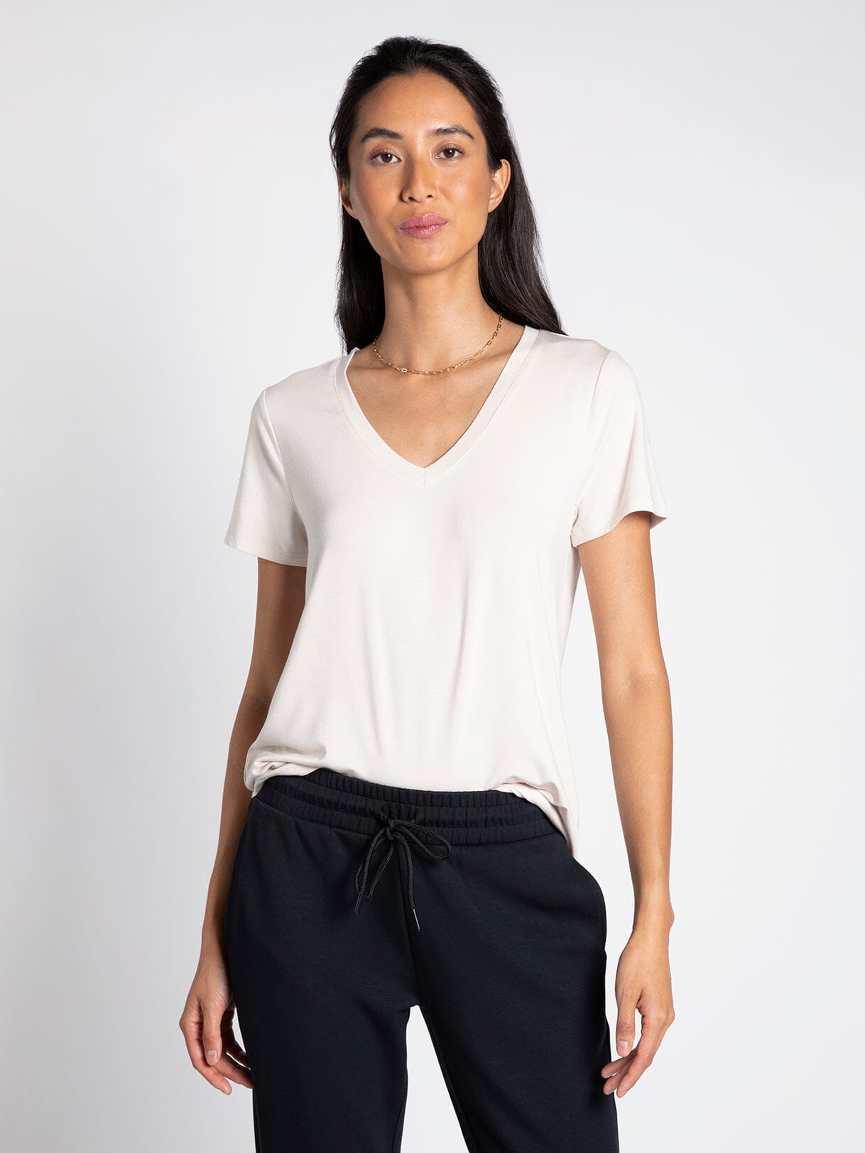 Short Sleeve Basic Tee - Dove