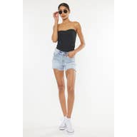 Kancan Jean Shorts - Stone Wash