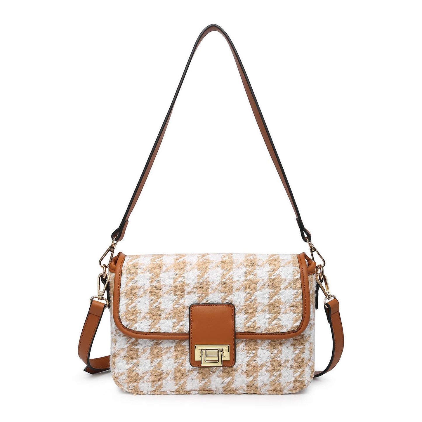 Elodie Houndstooth Crossbody