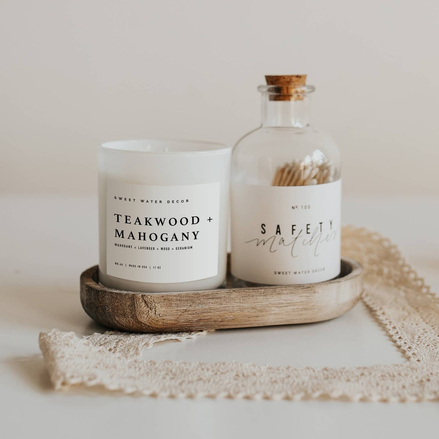 Teakwood & Mahogany Soy Candle