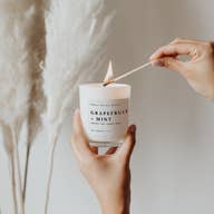 Grapefruit & Mint Soy Candle