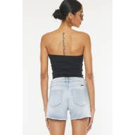 Kancan Jean Shorts - Stone Wash