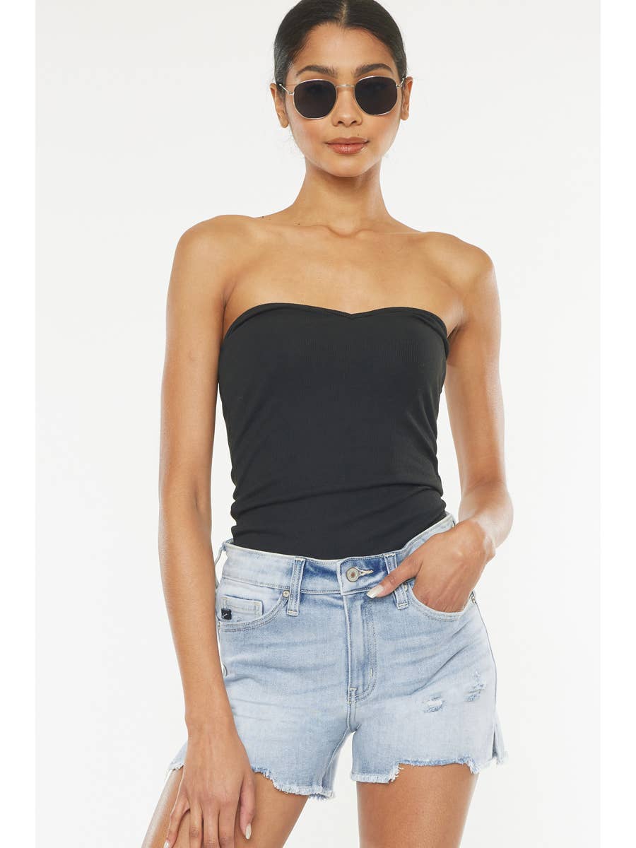 Kancan Jean Shorts - Stone Wash