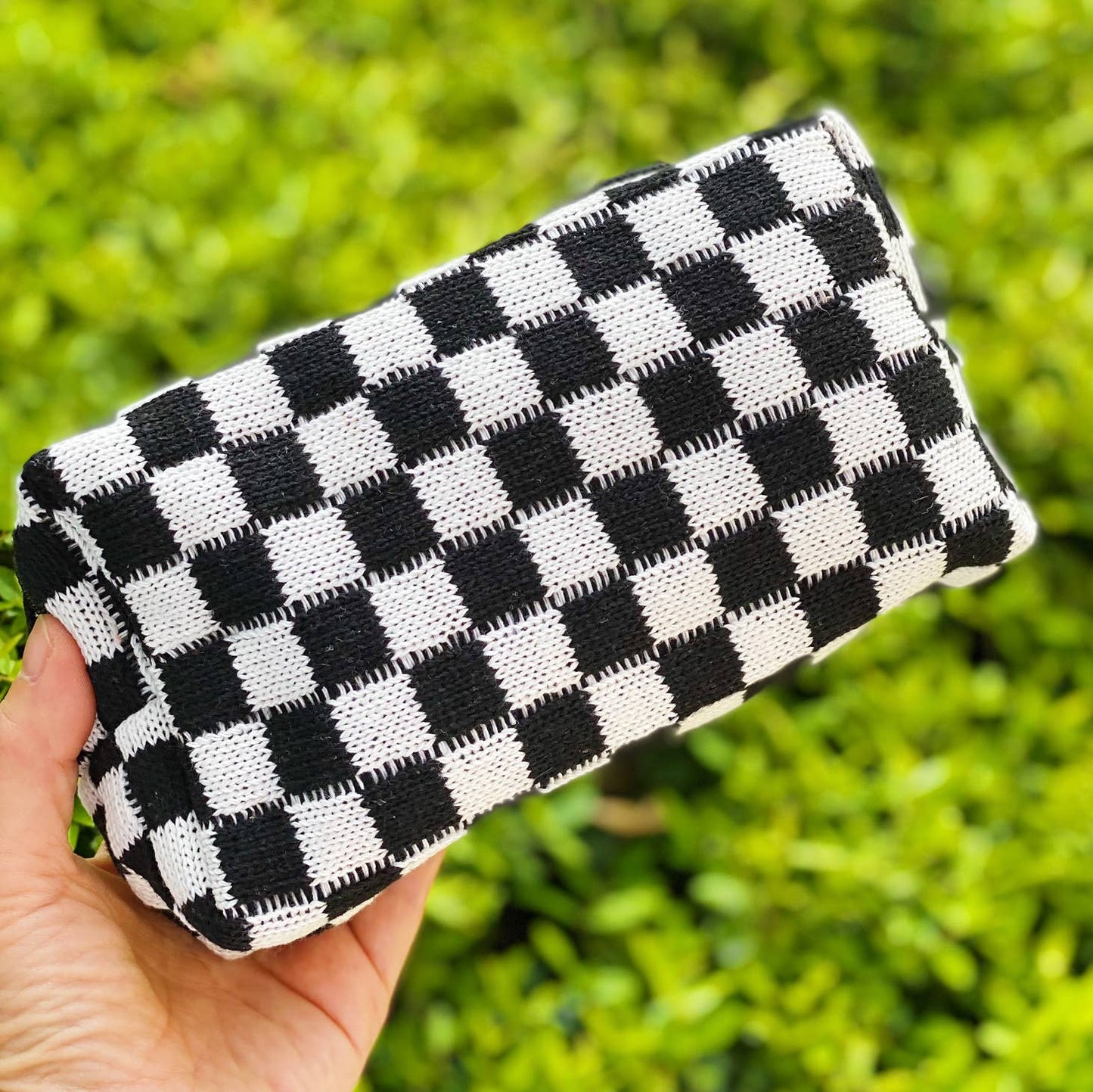 Check Yourself Cosmetic Bag - Black