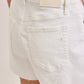 White Clean Cut Shorts