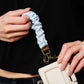 Sky Blue Gingham Keychain