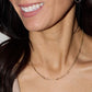 Gold Double Layer Saturn Chain Necklace