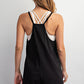 Black Sleeveless Romper