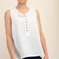 Mineral Washed Henley Tank