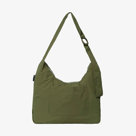 Olive Small Slouchy Shoulder Bag