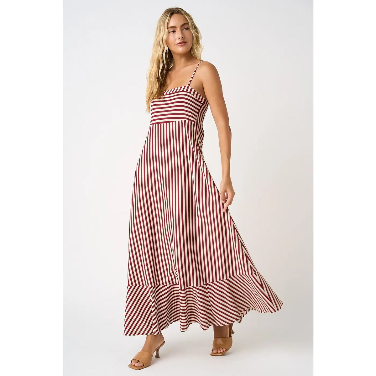 Effortless Striped Maxi Dress