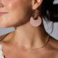 Gold CZ Delicate Saturn Chain Necklace