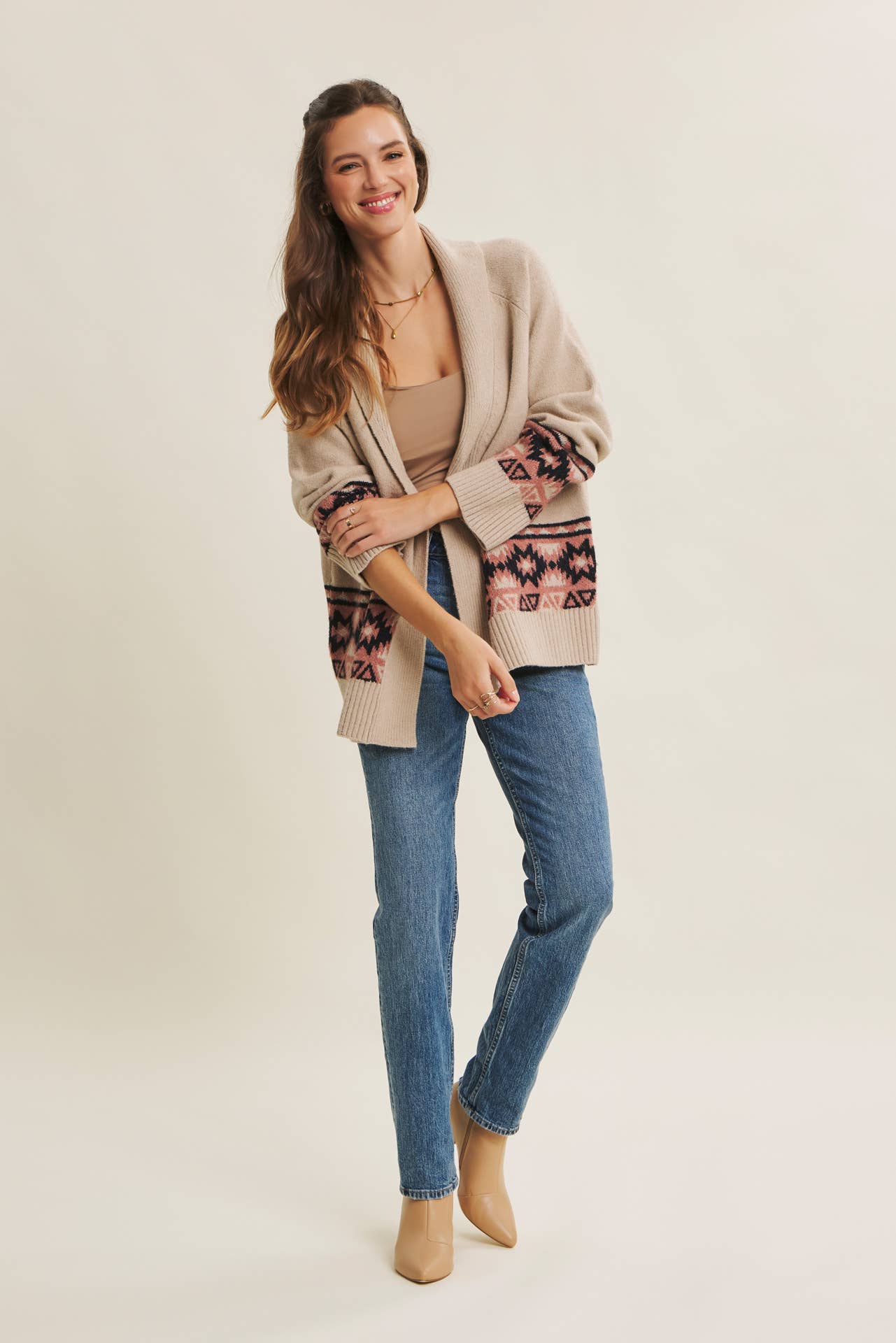 Western-Inspired Aztec Cardigan