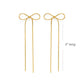 Long Bow Stud Earrings